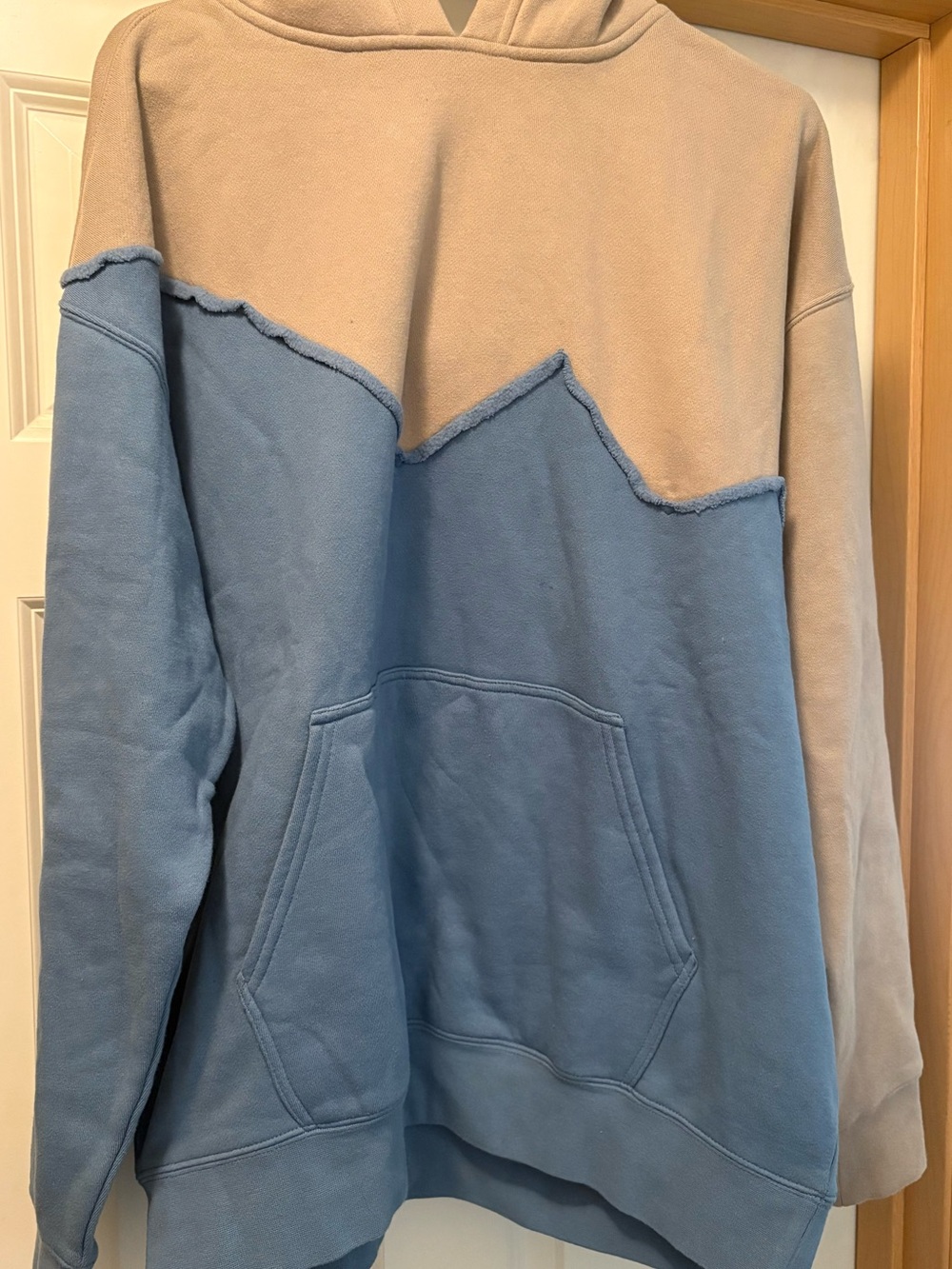 Aire Libre Avenue Blue Khaki Colorblock Mountain Hoodie Large NWT